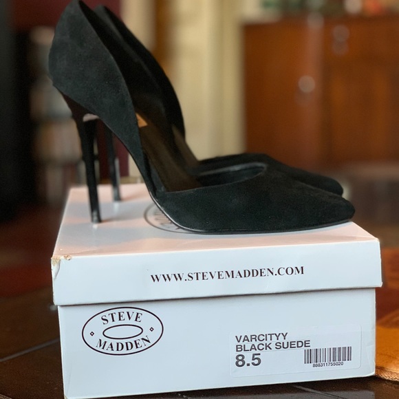 Steve Madden Varcityy Black Suede - Picture 6 of 7